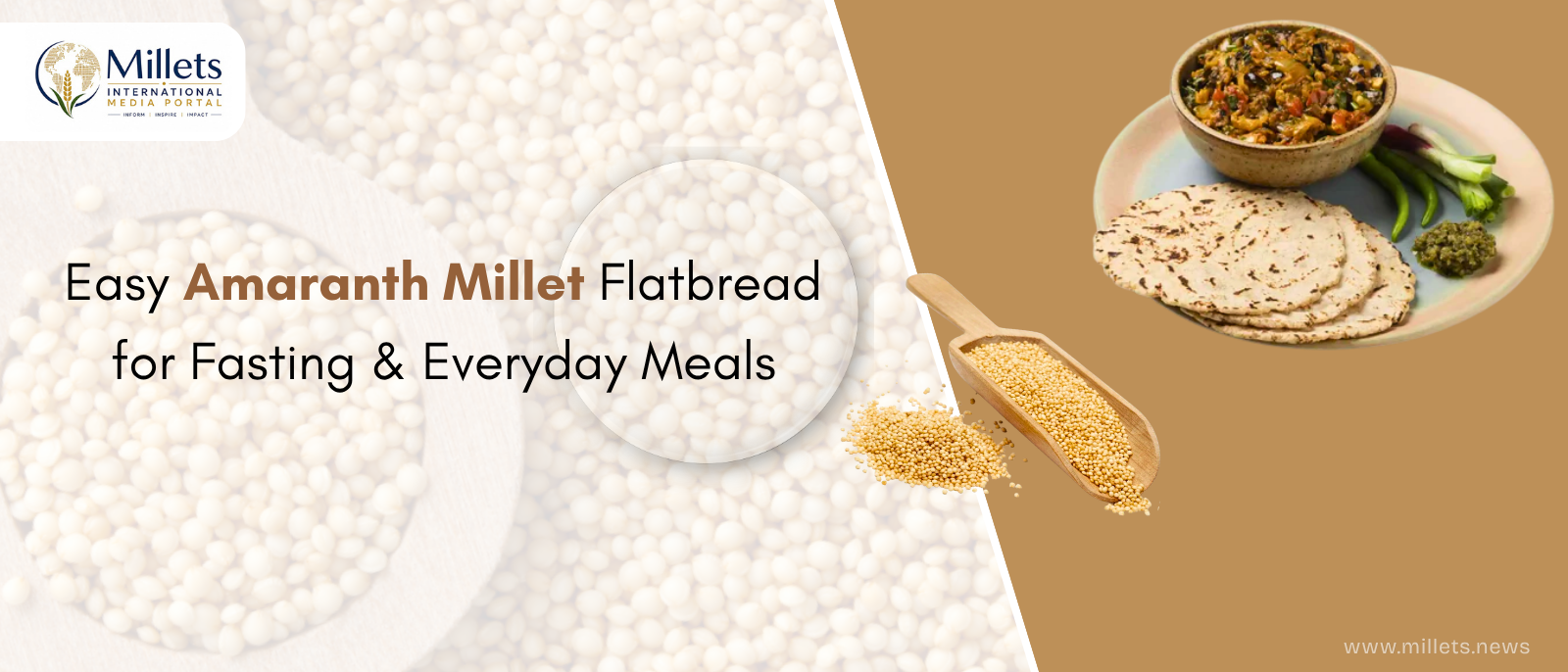 Easy Amaranth Millet Flatbread for Fasting & Everyday Meals