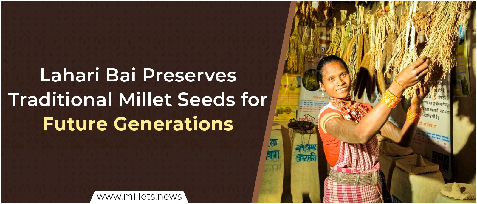 Lahari Bai Preserves Traditional Millet Seeds for Future Generations