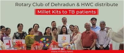 Rotary Club of Dehradun & HWC distribute Millet Kits to TB patients