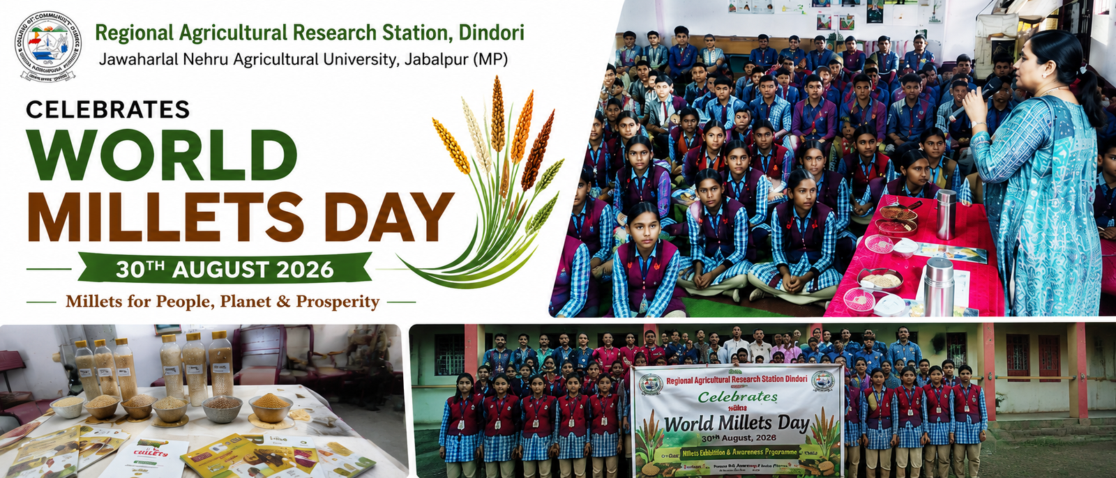 World Millets Day Awareness Programme Held at Sandipani Vidyalaya, Dindori