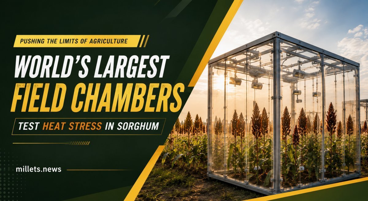 World’s Largest Field Chambers Test Heat Stress in Sorghum