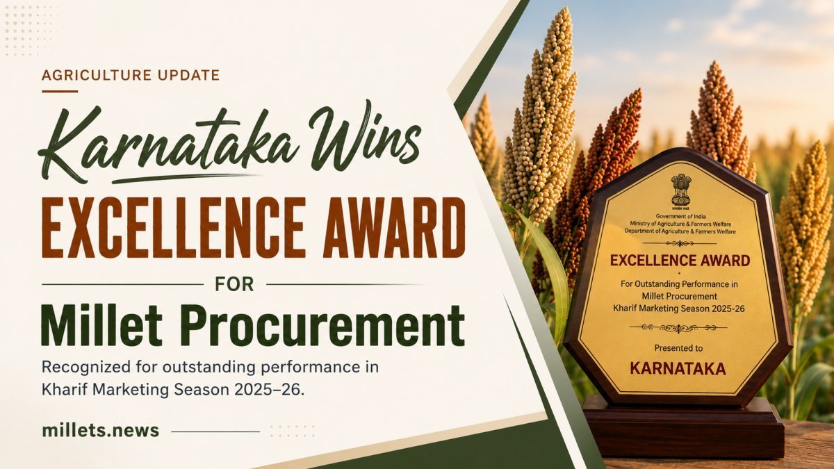 Karnataka Wins Excellence Award for Millet Procurement