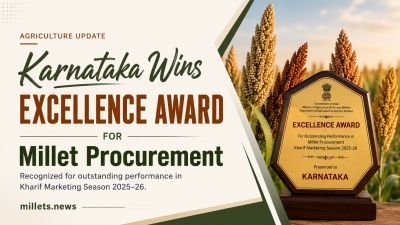 Karnataka Wins Excellence Award for Millet Procurement