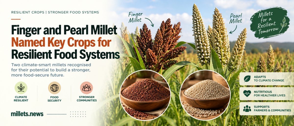 Finger and Pearl Millet Named Key Crops for Resilient Food Systems