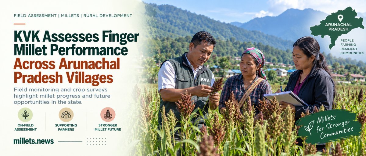 KVK Assesses Finger Millet Performance Across Arunachal Pradesh Villages