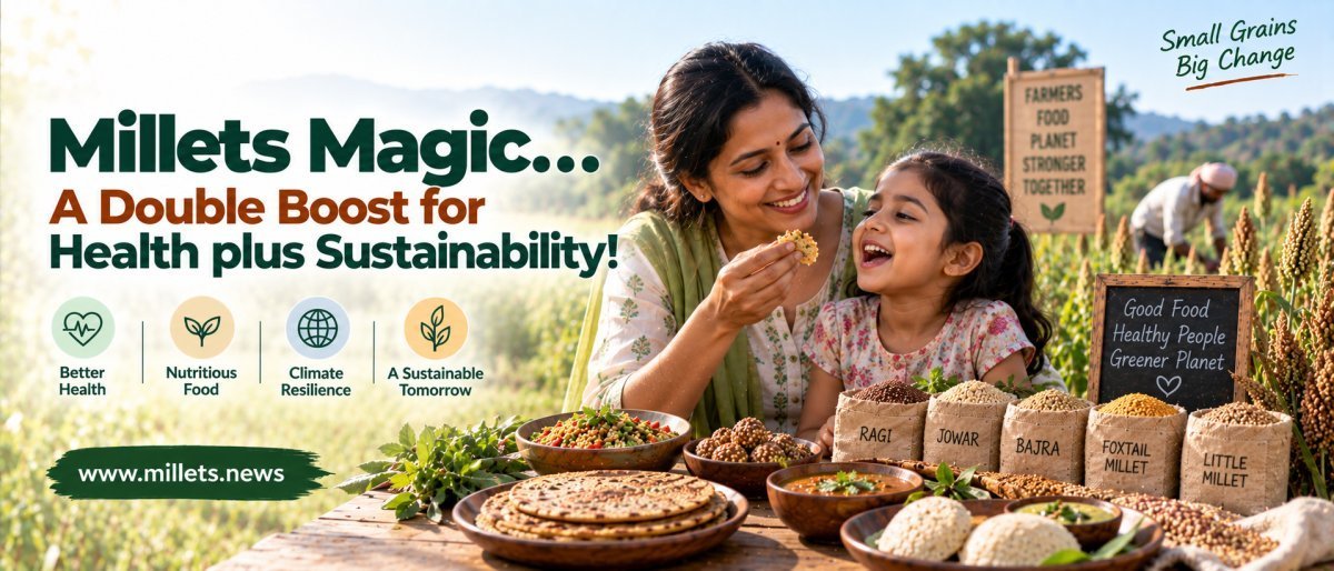 Millets Magic… A Double Boost for Health plus Sustainability!