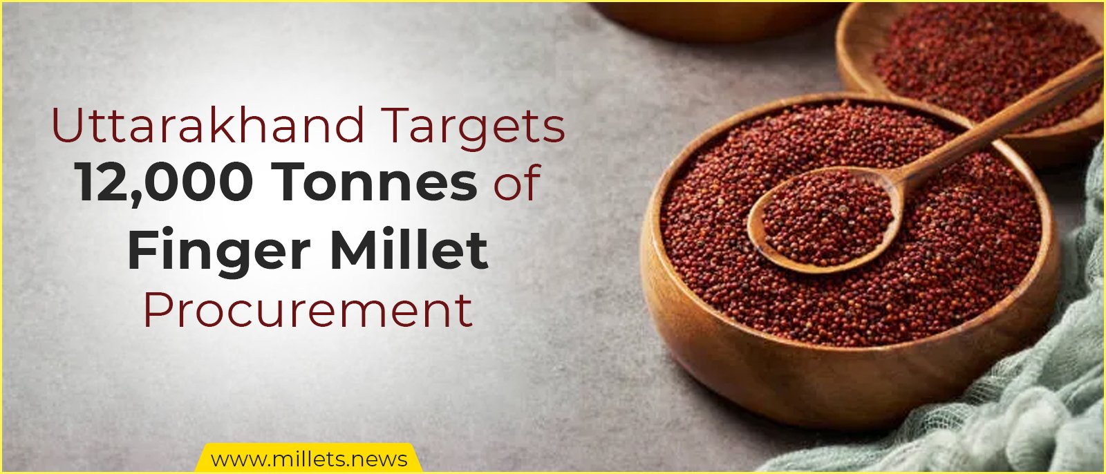 Uttarakhand Targets 12,000 Tonnes of Finger Millet Procurement