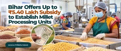 Bihar Offers Up to ₹5.40 Lakh Subsidy to Establish Millet Processing Units