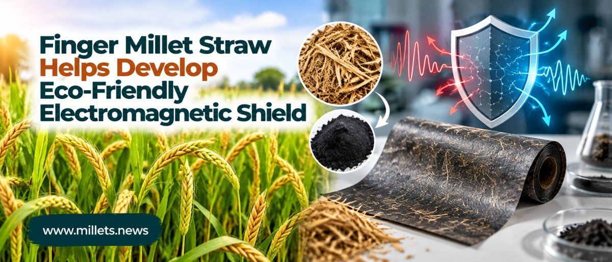 Finger Millet Straw Helps Develop Eco-Friendly Electromagnetic Shield